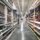store shelving with concrete floors
