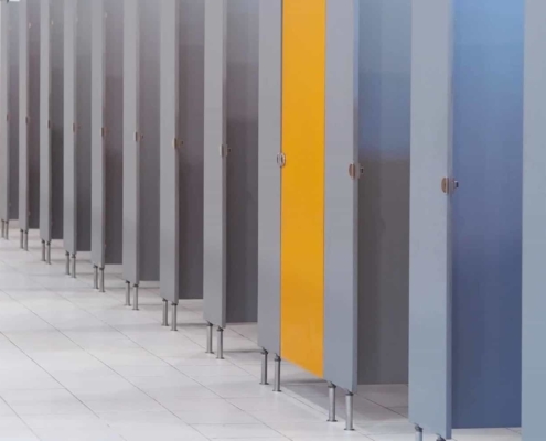 School Restroom cleaning
