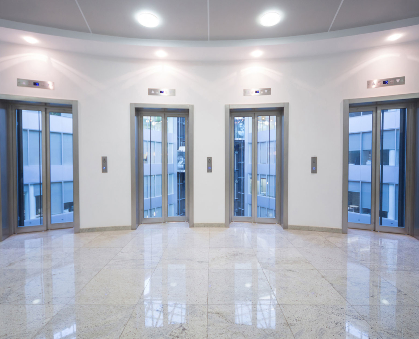 View Of A Clean Floor In Modern Office