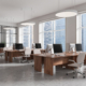 Modern Clean Office Space During The Day