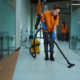 Workers Cleaning Office Space