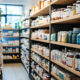 Well Organized Display Of Various Health Supplements In Store Aisle