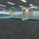 Empty Commercial Office Interior With Open Workspace